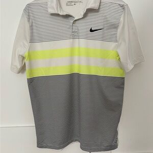 Nike Black and White Polo Shirt with Classic Style